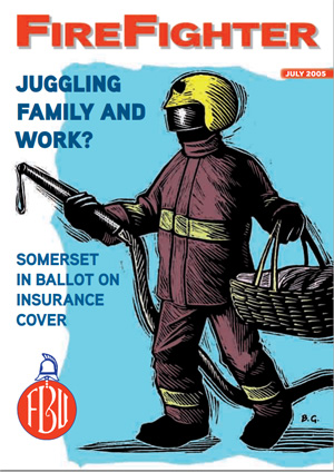Cover Firefighter magazine July 2005