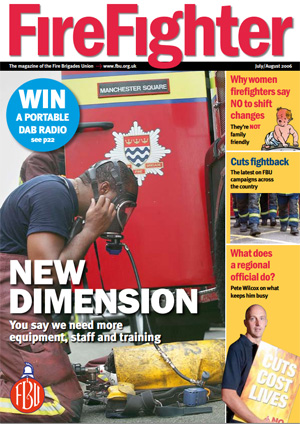 Cover Firefighter magazine July / August 2006