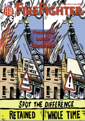 Cover Firefighter magazine June 2004