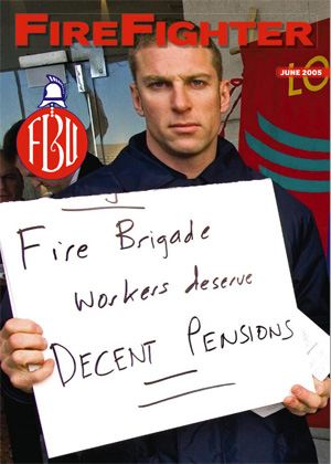 Cover Firefighter magazine June 2005