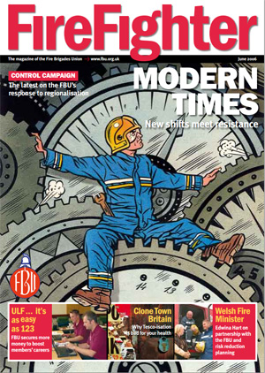 Cover Firefighter magazine June 2006
