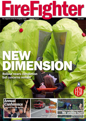 Cover Firefighter magazine June 2007