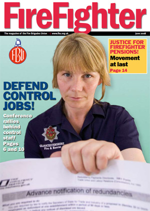 Cover Firefighter magazine June 2008
