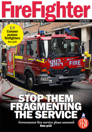 Cover Firefighter magazine June / July 2011
