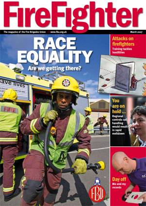 Cover Firefighter magazine March 2007