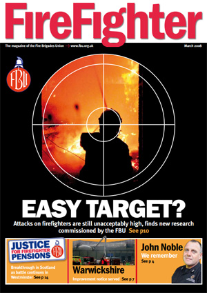 Cover Firefighter magazine March 2008