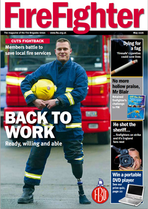 Cover Firefighter magazine May 2006