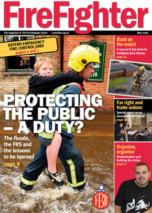 Cover Firefighter magazine May 2008