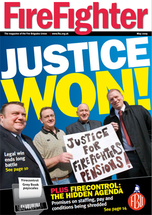 Cover Firefighter magazine May 2009