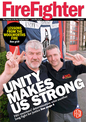Cover Firefighter magazine May 2011