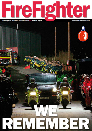 Cover Firefighter magazine November / December 2007