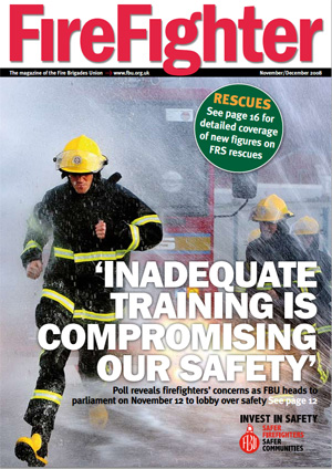 Cover Firefighter magazine November / December 2008