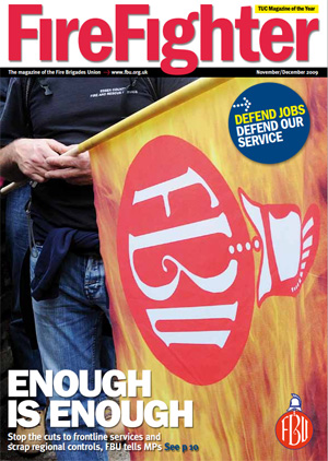 Cover Firefighter magazine November / December 2009