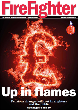 Cover Firefighter magazine November / December 2011