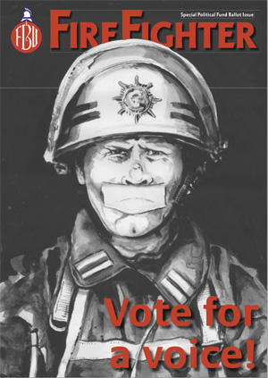 Cover Firefighter magazine October 2004