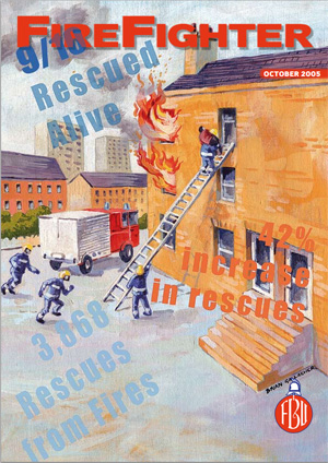 Cover Firefighter magazine October 2005