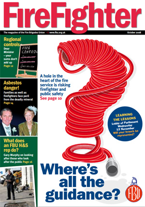 Cover Firefighter magazine October 2008