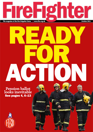 Cover Firefighter magazine October 2011