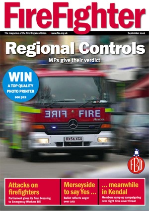 Cover Firefighter magazine September 2006