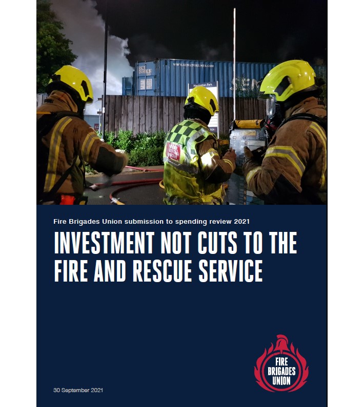 Front cover FBU submission spending review 2021