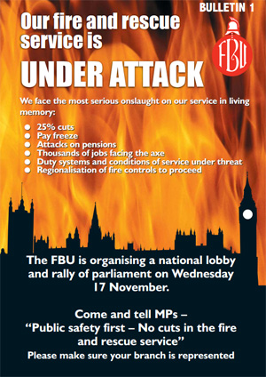 Cover Our Fire Service is under attack: Bulletin 1