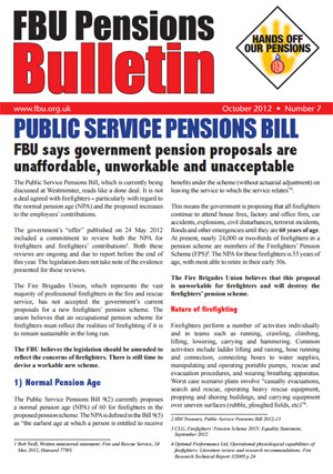 Cover Pensions Bulletin No 7 October 2012
