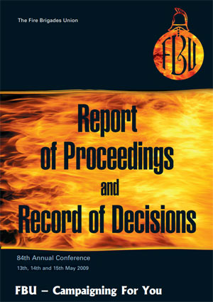 Cover Report of Proceedings and Record of Decisions 2009