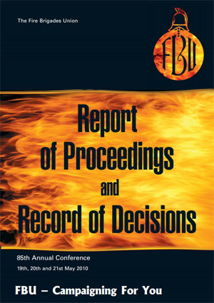 Cover Report of Proceedings and Record of Decisions 2010