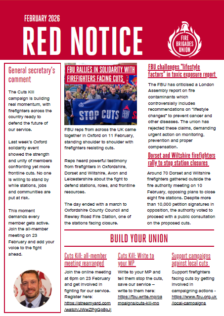 Red Notice February 2026 front cover