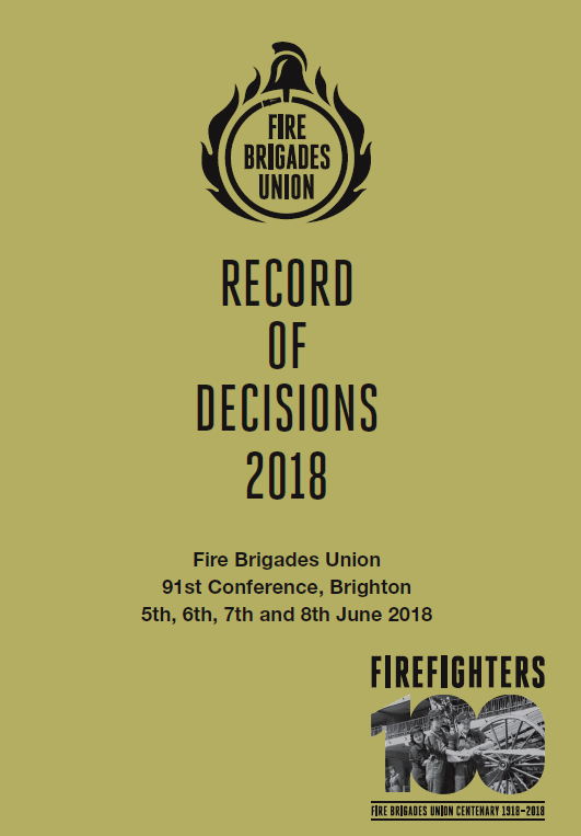Cover Record of Decisions 2018