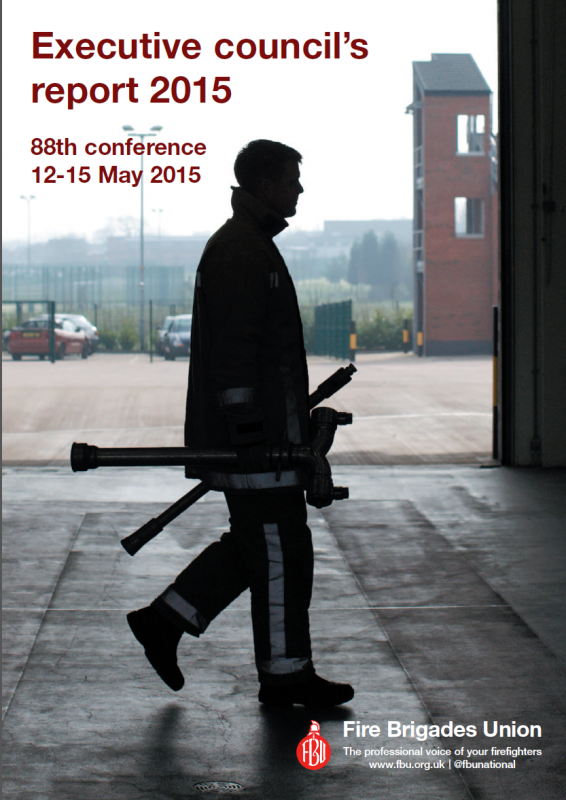Cover Executive council's report 2015