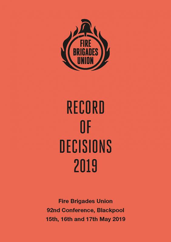 Cover Record of decisions 2019