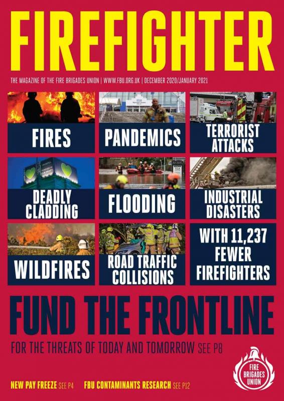 Cover Firefighter magazine, December 2020 January 2021