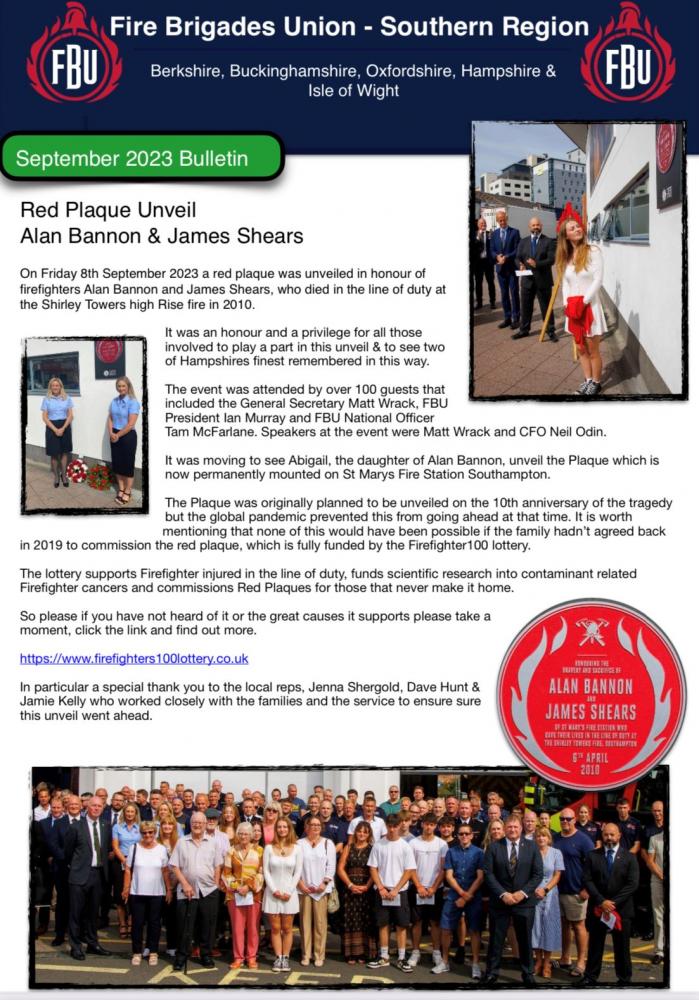 Southern regional newsletter front page