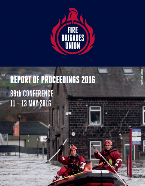 Cover Report of Proceedings 2016