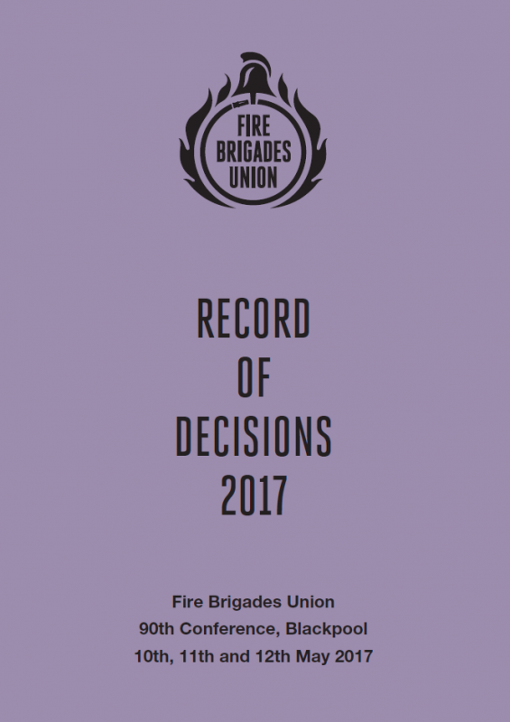 Cover Record of Decisions 2017
