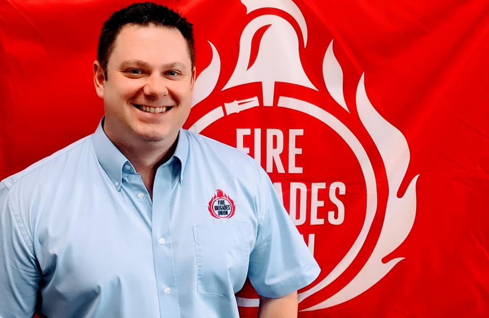 FBU official Wayne Anderson North East branch rep