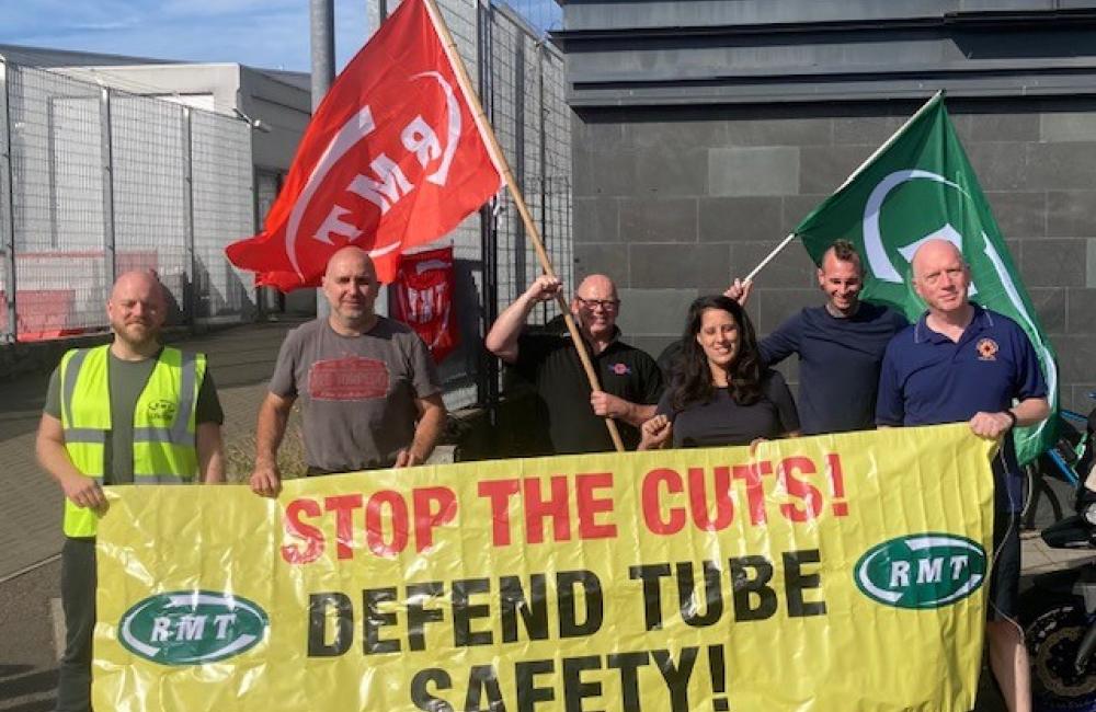 RMT strike action picket line 