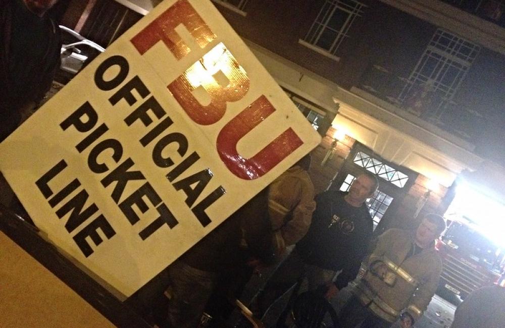 FBU picket line