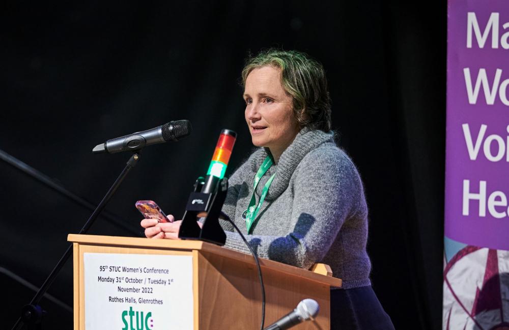 NWC rep Rachel Rogers at STUC 2022
