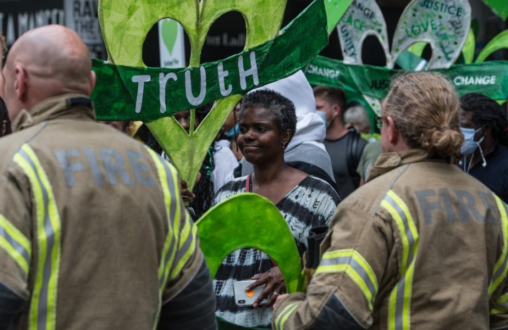 4th anniversary Grenfell silent walk c J Hurd