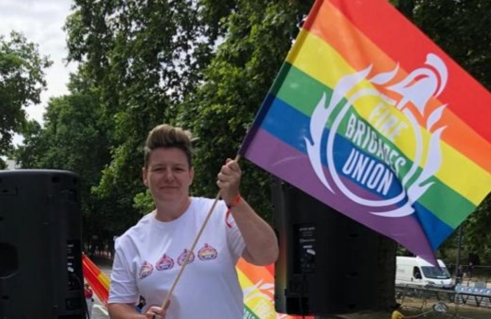 Pride 2022 FBU LGBT national chair Maria Buck