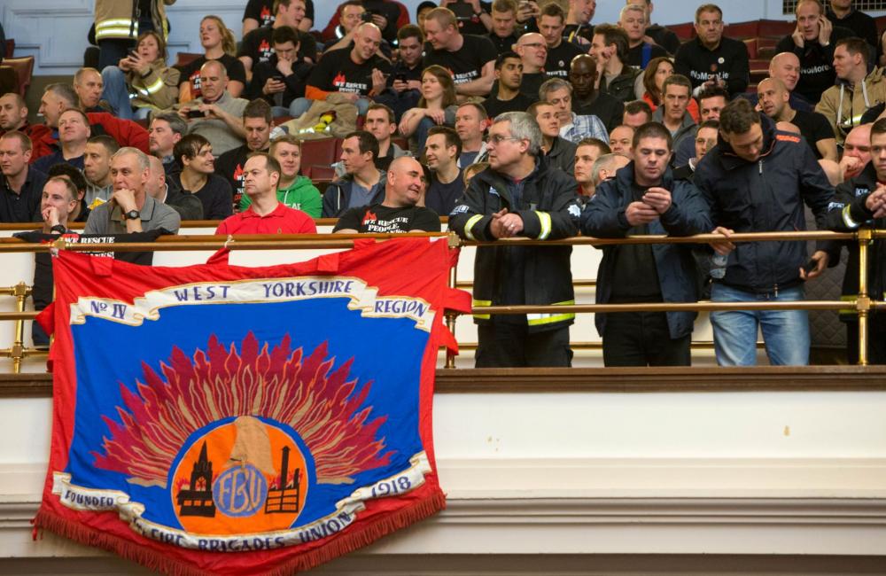 Pensions rally and lobby by FBU members Feb 2015