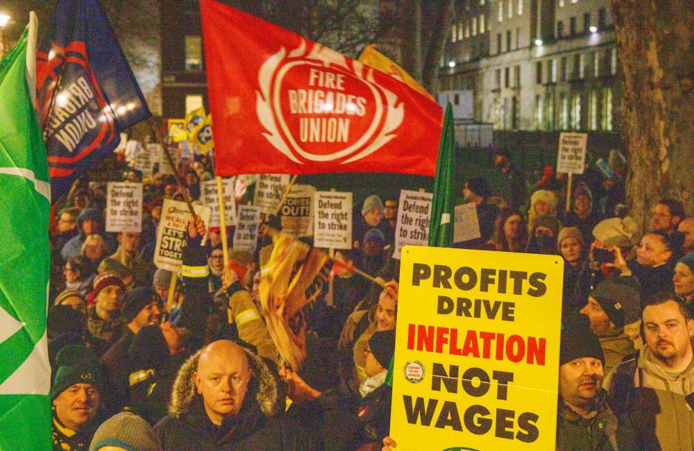 Anti strike rally Jan 2023 credit Mark Thomas