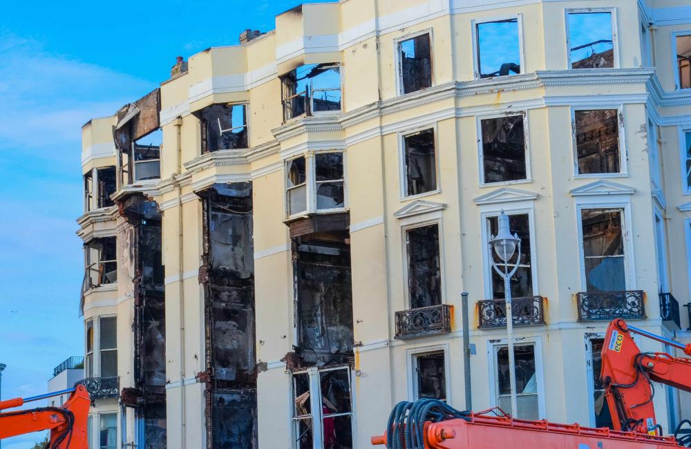 Royal Albion Hotel fire July 2023 Shutterstock