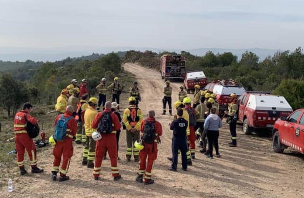Wildfire training for UK ffs in Spain 