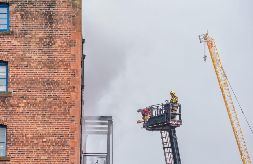 High rise fire in Scotland March 2024 credit Alamy