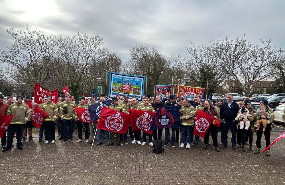 Rally against cuts in Avon 