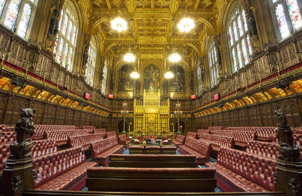 The chamber in the House of Lords