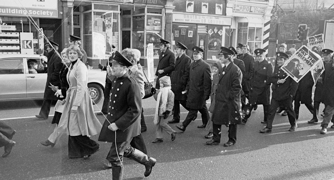 history FBU march black white